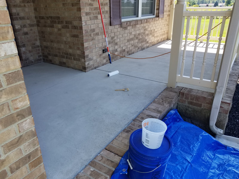 new porch surface